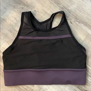 New Balance Black Mesh Sports Bra